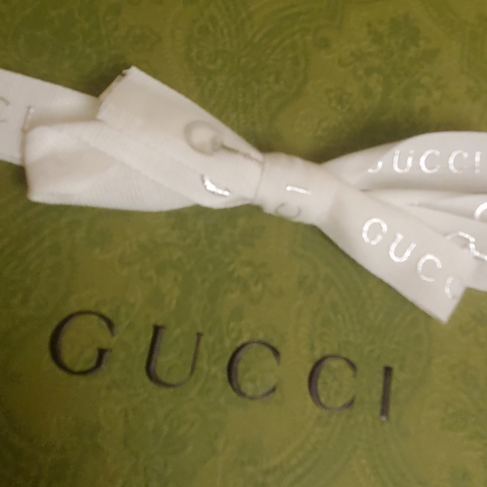 Gucci Tapestry Box, Bow, Gift Envelope